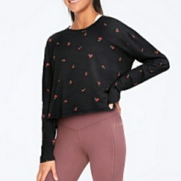 PINK Victoria's Secret Tops - Victoria's Secret PINK Cropped Top NWT Cherries